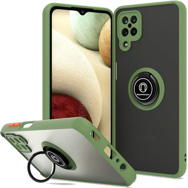 CoverON For Samsung Galaxy A12 Phone Case, Ring Holder Kickstand
