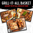 thumbnail image 5 of SHIZZO Adjustable Grill Basket Stainless Steel Set, 5 of 8
