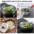 thumbnail image 7 of Vegetable Steamer Baskets Folding Expandable Steamer Inserts for Instant Pot Accessories, Safety Tool, Stainless Steel, Pressure Cooker, Pot in Pot, Food Steamer Cooking(fit pots for 6" to 10"), 7 of 7
