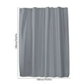 thumbnail image 3 of VQPeo Plastic Shower Curtain, Waterproof Liner, Magnet-Weighted Drape for Bathroom Stalls & Water Splash Protection, 3 of 5