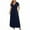 Navy, variant on Lenago Plus Size Summer Dresses for Women 2025 Maxi Dress V-Neck Short Sleeve Dresses for Party Casual Summer Maxi Dresses for Women with Pockets