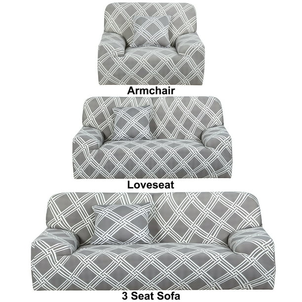 3pcs Sofa Cover Set For Loveseat, Sofa Loveseat And Chair Covers Set