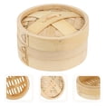 thumbnail image 3 of 1 Set Kitchen Bamboo Food Steamer Premium Food Steamer Durable Food Steamer, 3 of 5