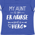 thumbnail image 4 of Inktastic My Aunt is an ER Nurse and a Hero Boys or Girls Toddler T-Shirt, 4 of 5