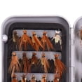 thumbnail image 3 of 40 Uds mosca de pesca con gancho portátil agua salada señuelos de pesca con mosca Artificial Amarillo, 3 of 8