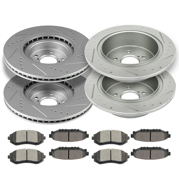 Brake Pads,ECCPP 8pcs Ceramic Disc Brake Kits fit for 2013-2019 for Ford Fusion,2013-2018 for Lincoln MKZ