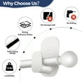 thumbnail image 2 of KAMANINA 5/8" No Drill Curtain Rod with Adhesive Brackets, 28 - 48", White, 2 of 9