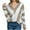 Khaki, variant on Cotton Shirts for Women Oversized for Dressy Casual Semi High Neck Solid Loose Long Sleeve Knit Base Top Red XXL