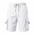 thumbnail image 4 of DagobertNiko Cargo Shorts for Men Elastic Waist Drawstring Shorts Quick Dry Loose Fitted Summer Shorts with Pockets, 4 of 6