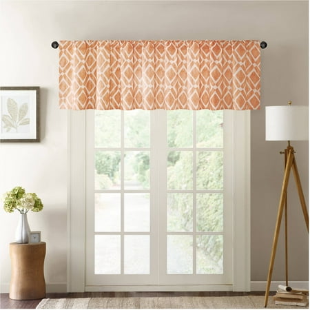 Home Essence Natalie Printed Diamond Window Valance  