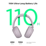 TALIX H30 Adaptive ANC Wireless Headphones Over Ear,Active Noise Cancellation with Multiple Modes,Purple