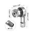 thumbnail image 6 of Unique Bargains Pair Silver Tone Aluminum Alloy 90 Degree Universal Motorcycle Vacuum Tire Valve Stems Caps 11.3mm, 6 of 6