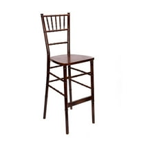 Medium Brown Fruitwood ToughWood™ Chiavari Barstool by Chivari