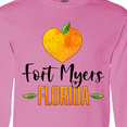 thumbnail image 4 of Inktastic Fort Myers Florida Orange in Heart Long Sleeve T-Shirt, 4 of 5