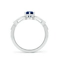 thumbnail image 2 of Angara Natural 0.6 Ct. Blue Sapphire Solitaire Ring in 14K White Gold for Women (Ring Size: 3.5), 2 of 10