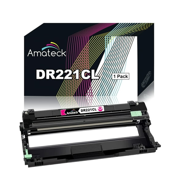 Amateck Compatible Drum Unit Replacement for Brother DR221CL Cyan 1 Pack for MFC-9130CW, MFC-9330CDW, MFC-9340CDW, HL-3140CW, HL-3150CDN, HL-3170CDW, DCP-9020CDN, HL-3180CDW