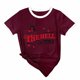 thumbnail image 1 of Gibobby Playera Corte clásico para Mujer Camiseta holgada manga corta con cuello redondo y estampado texto informal para mujer(Rojo,G), 1 of 3