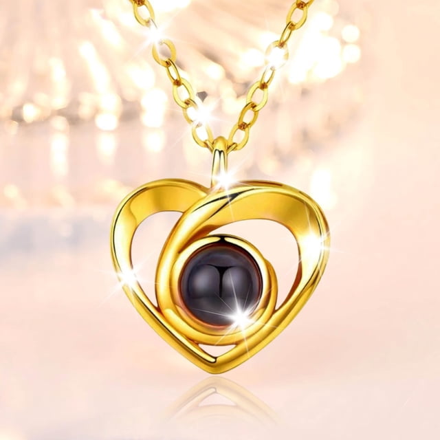 Fiudx Collar de Amor, Diseño Elegante y Versátil, Acabado Metálico Brillante, Artesanía Exquisita, Regalo Perfecto para Ocasiones Especiales, Ideal para Mujeres, Fácil Mantenimiento.