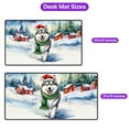 thumbnail image 5 of Hello Winter Siberian Husky Frosty Morning Walk Welcome Snowy Christmas Desk Mat Full Keyboard Mouse Pad Husky Dog Lover Gifts Large Mousepad - 02018, 5 of 5
