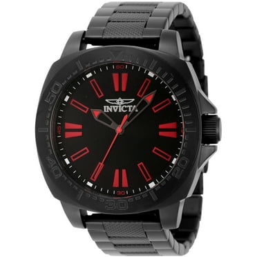 Invicta Men's 46315 Speedway Quartz 3 Hand Black Dial Watch