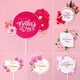 thumbnail image 2 of 5pcs Happy Mother's Day Cake Toppers Pink Heart Flower Decoration Mothers Day Gift Birthday Party Cake Dessert Decor Supplies Gao Jinjia LED, 2 of 2