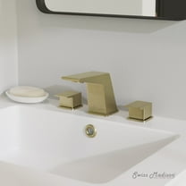 Carre 8 in. Widespread, 2-Handle, Bathroom Faucet in Brushed Gold