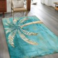 thumbnail image 3 of 3'x5' Area Rugs, Green Tree Coastal Beach Indoor Outdoor Area Rug for Living Room Bedroom, Vintage Tropical Plant Washable Bathroom Rugs Kitchen Floor Carpet Mats Home Decor Aesthetic, 3 of 8