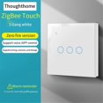 thumbnail image 4 of Tuya Zigbee Smart Switch Touch Light Switch Zero Fire Line 3 Switch, 4 of 5