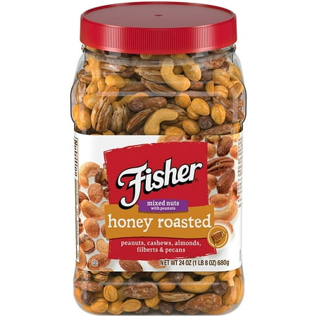 Fisher Snack Honey Roast Mixed Nuts, 24 oz