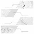 thumbnail image 6 of hotojiny Mens Summer 2 Piece Set Button Collared Short Sleeve Golf Shirt Cinch Bottoms Cargo Pants Walking Casual Outfits(White,X-Large), 6 of 7