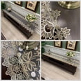 thumbnail image 6 of Nordic Lace Decoration Table Runner Triangle Long Strip Table Cloth for Tv Cabinet Vintage Wedding Table Runner with Tassel, 6 of 7