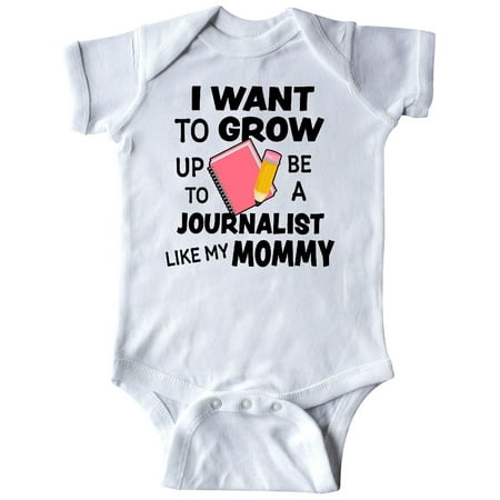 

Inktastic I Want To Grow Up To Be A Journalist Like My Mommy Gift Baby Boy or Baby Girl Bodysuit