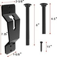thumbnail image 3 of For Trailer Wall Mounted Spare Tire Carrier with Bolts for Different Sizes, 3 of 9