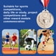 thumbnail image 2 of Medalla Patrón Trofeo Trigo Número 123 Medalla Oro Plata Y Bronce Medalla Reunión Deportiva para (plata) [sello Embalaje Bolsa], 2 of 4