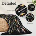 thumbnail image 2 of Black Dinosaur Pillow Covers, Linen Long Throw Pillow Case, Vintage Letters Farm Animals Holiday Pillow Protector Decorative Cushion Cover for Living Room/Bedroom 20" x 26", 2 of 8