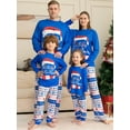thumbnail image 1 of Matching Family Pajamas Sets Christmas PJ's Santa Print Top and Pants Bottom Sleepwear, 1 of 8