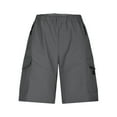 thumbnail image 1 of Pantalones cargo casuales de hombre con cremallera y cordón ajustable - Pantalones cortos de verano ajustados, varias tallas, 1 of 4
