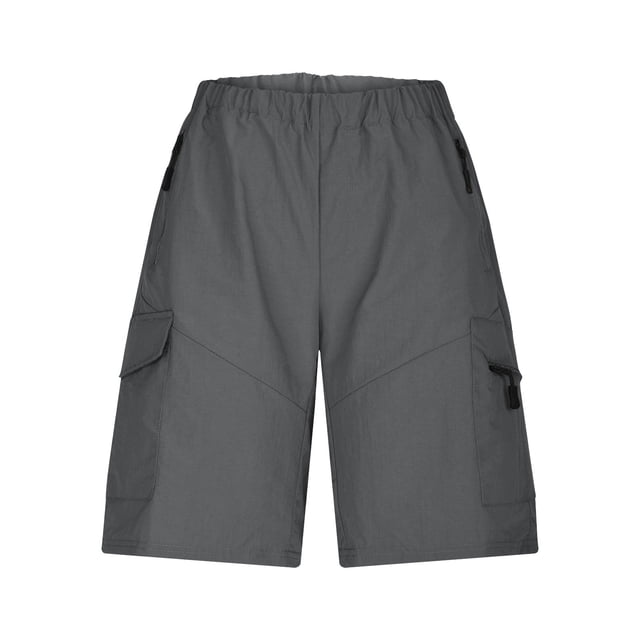 Pantalones cargo casuales de hombre con cremallera y cordón ajustable - Pantalones cortos de verano ajustados, varias tallas