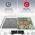 thumbnail image 7 of Stove Top Cover 28x20 Inch Diatomite Kitchen Mat Spanish Tile Boho Style Heat Resistant Coffee Mat Stove Cover for Electric Pad Countertop Protector Kitchen Decor, 7 of 7