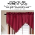 thumbnail image 6 of Taicans 1 Panel Blackout Valance,Kitchen Curtain Valance,Trim Tassel Valance Swag Rod Pocket Triangular Short Curtain for Kitchen Living Room Bedroom Decor 51 x 23.6 Inch Red, 6 of 12