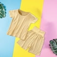 thumbnail image 4 of Kaprioy Girls Summer Clothes Pajamas Pure Cotton Skin Friendly Girl's Top Baby Clothing Set, 4 of 5