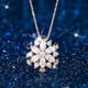 thumbnail image 2 of Rhinestone collar de gargantilla de plata del copo de nieve Collares de cristal de la cadena de joyería para las mujeres niñas, 2 of 5