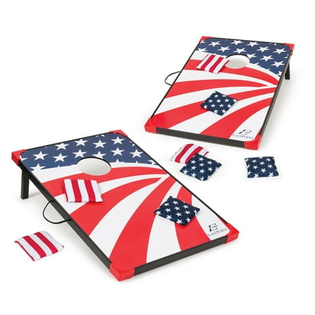 EastPoint Sports Stars & Stripes Cornhole Bean Bag Toss, 3' x (Best Bean Bag Toss Game)