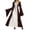 Brown, variant on IUYRTFE Women's Medieval Renaissance Lace-Up Corset Dress – Bell Sleeve Overdress with Contrast Panel for Halloween Cosplay and Costume Parties
