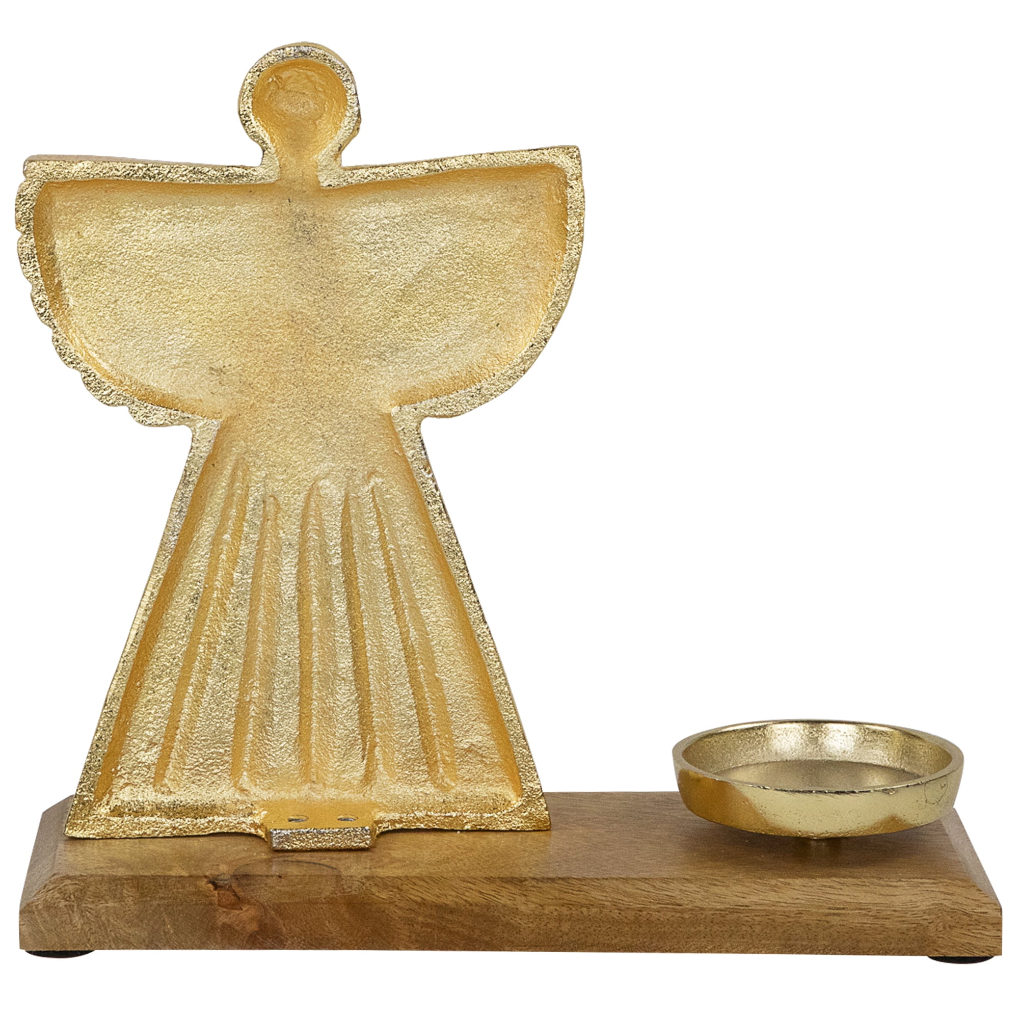 Northlight Heavenly Angel Metal Christmas Votive Holder - 10" - Gold