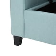 thumbnail image 4 of GDF Studio Hilton Contemporary Upholstered Storage Ottoman Bench, Light Blue Fabric, 4 of 6