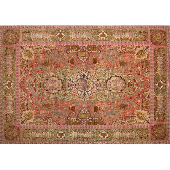 Ahgly Company Indoor Rectangle Traditional Red Persian Area Rugs, 2' x 3'