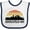 White and Navy, variant on Inktastic Minneapolis Minnesota Skyline Retro Sunset Boys or Girls Baby Bib