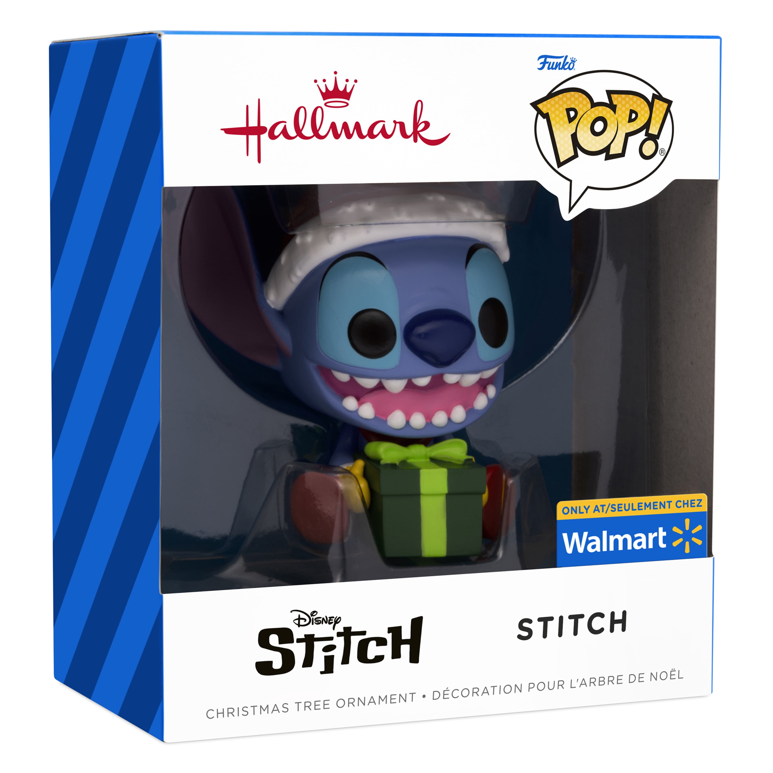 Hallmark Christmas Ornament (Disney Stitch With Gift Funko POP!), 1 Count