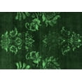 thumbnail image 1 of Ahgly Company Indoor Rectangle Oriental Emerald Green Industrial Area Rugs, 2' x 4', 1 of 4